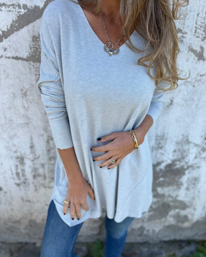 Anya | Soft Drape V-Neck Top - Flattering in all the right places.