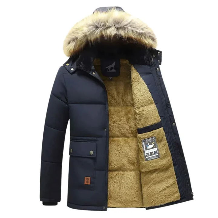 Men Winter Parka hooded jacket | zipper