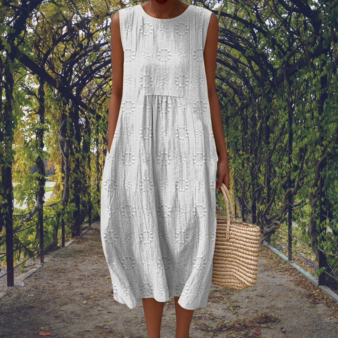 C&G™| Elegant Sleeveless Dress With Pockets