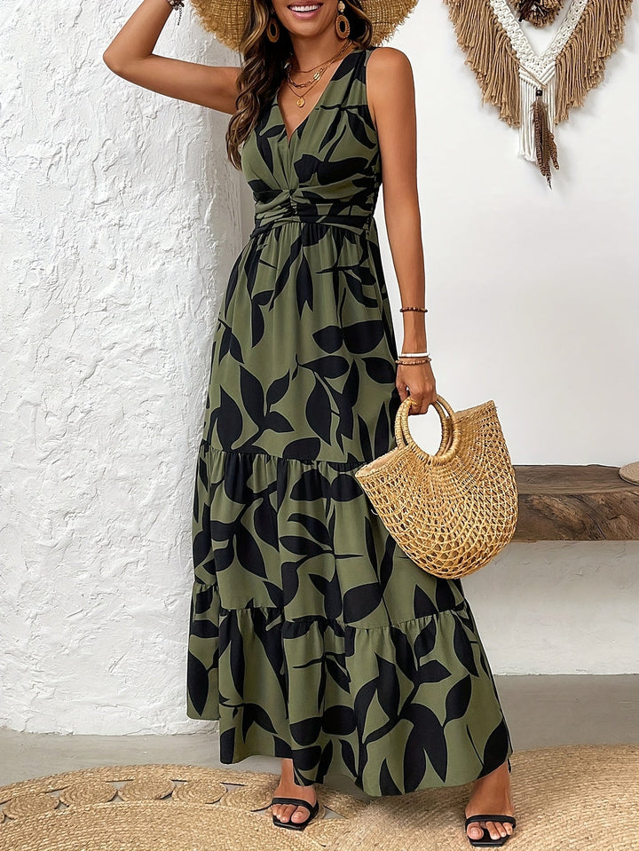 Aurora – Floral Ruffle Dress