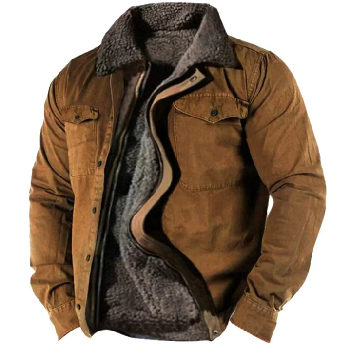 Men's warm winter jacket | Long -sleeved