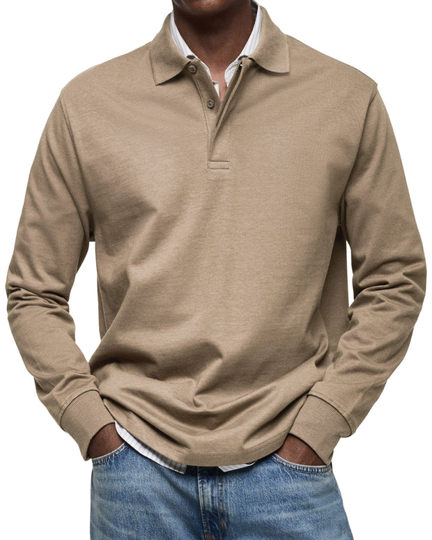 ROSSI ROMA | LUXURY LONG-SLEEVE POLO SHIRT