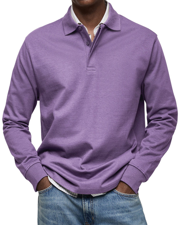 ROSSI ROMA | LUXURY LONG-SLEEVE POLO SHIRT
