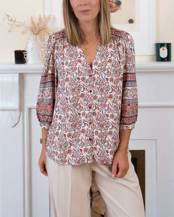 Terracotta Adele Blouse
