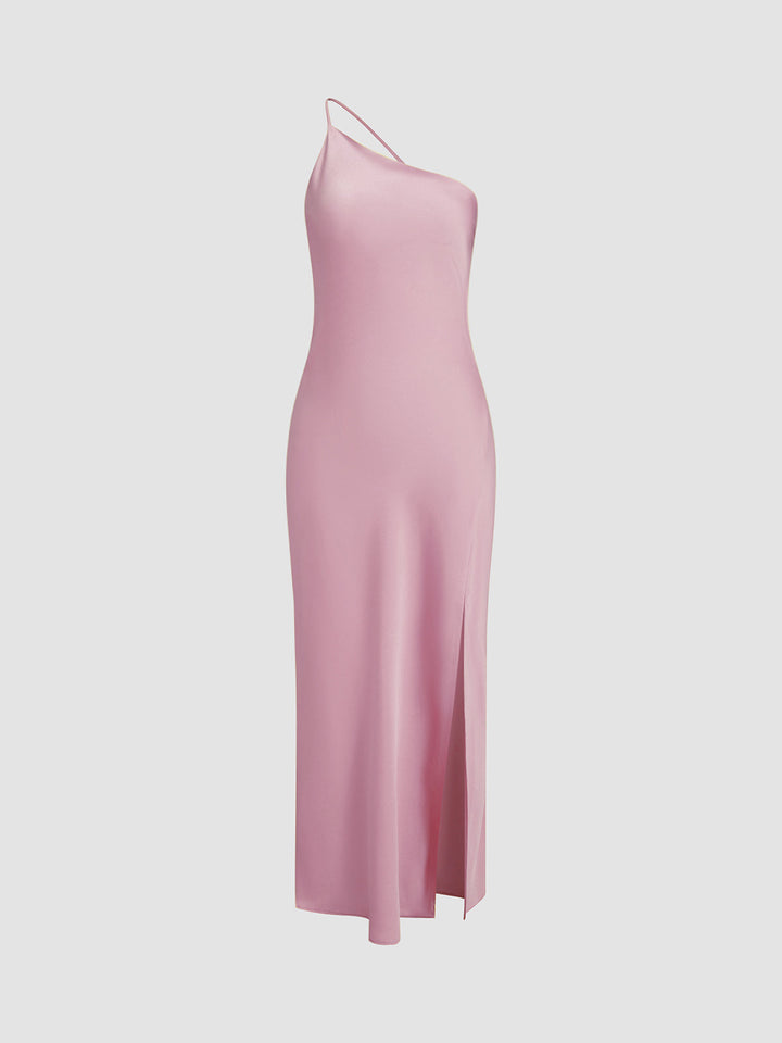 Amaris - Open Back Satin Maxi Dress