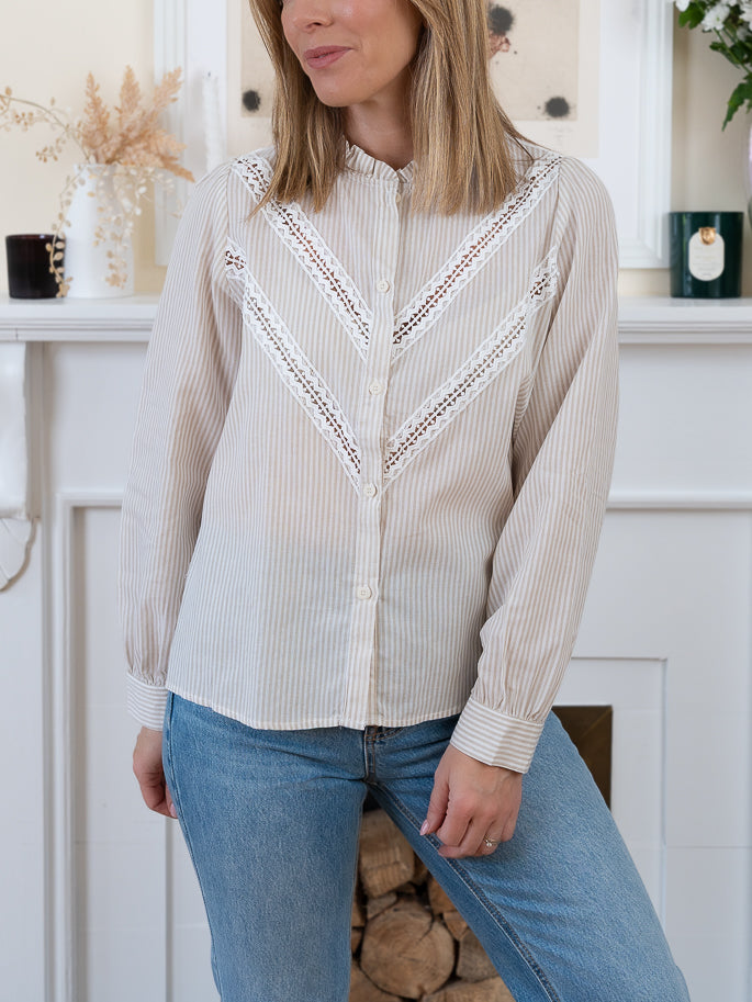 Beige Corina Blouse