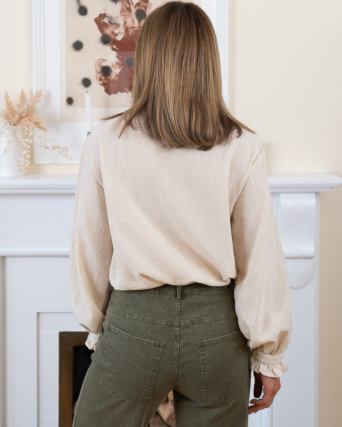 Beige Loly Blouse