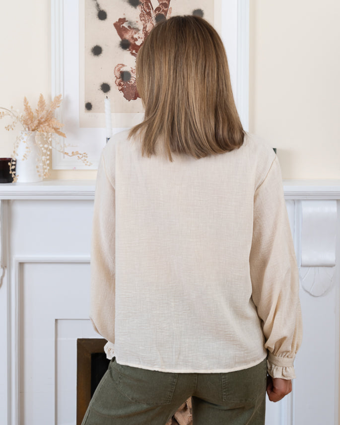 Beige Loly Blouse