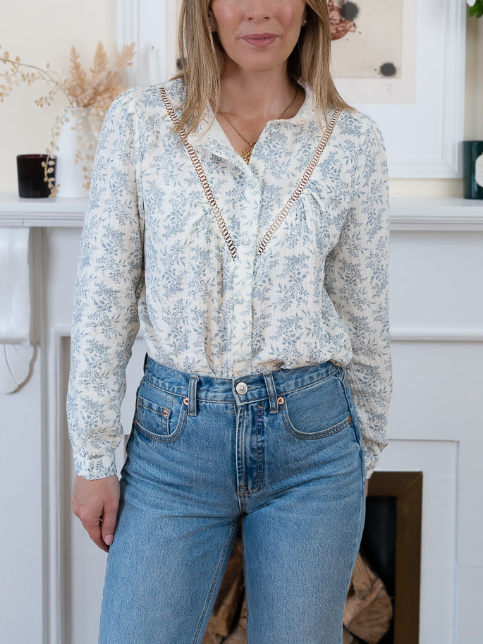 Blue Emily Blouse