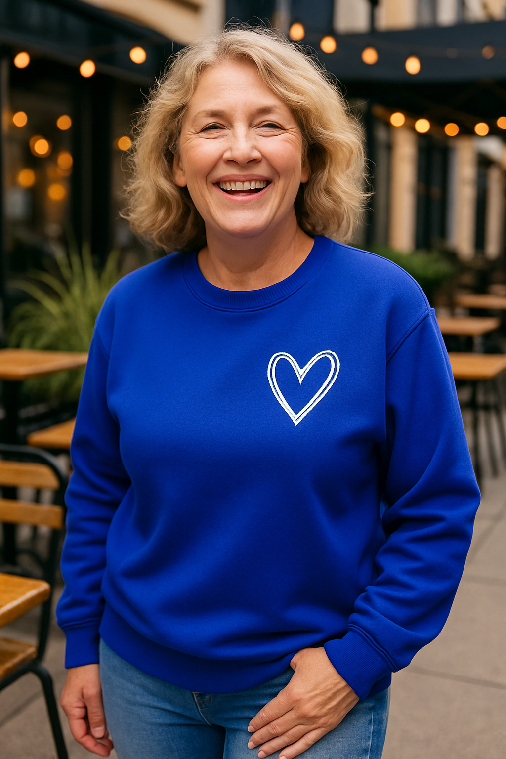 Tess |  Heart Detail Jumper - Comfort, Style and Softness