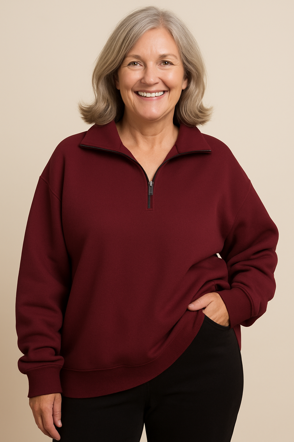 Bindi Quarter-Zip Knit