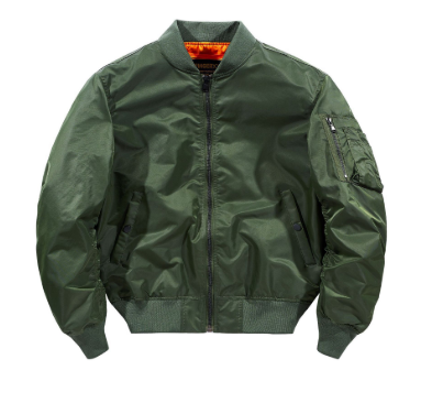 Men's classic bomber jacket | zipper