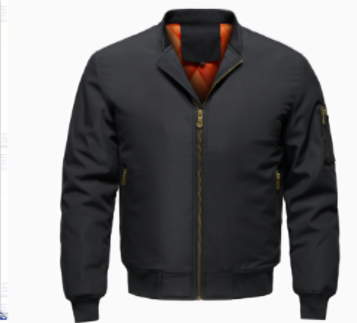 Men's windproof bomber jacket | Zipper