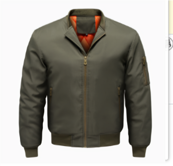 Men's windproof bomber jacket | Zipper
