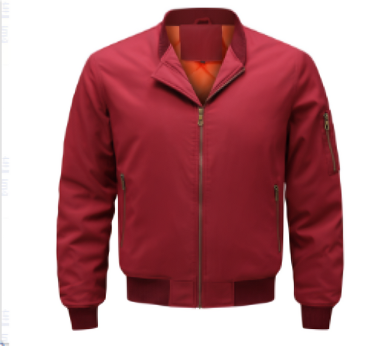 Men's windproof bomber jacket | Zipper