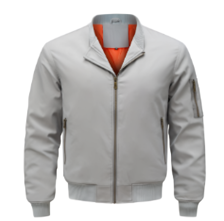 Men's windproof bomber jacket | Zipper
