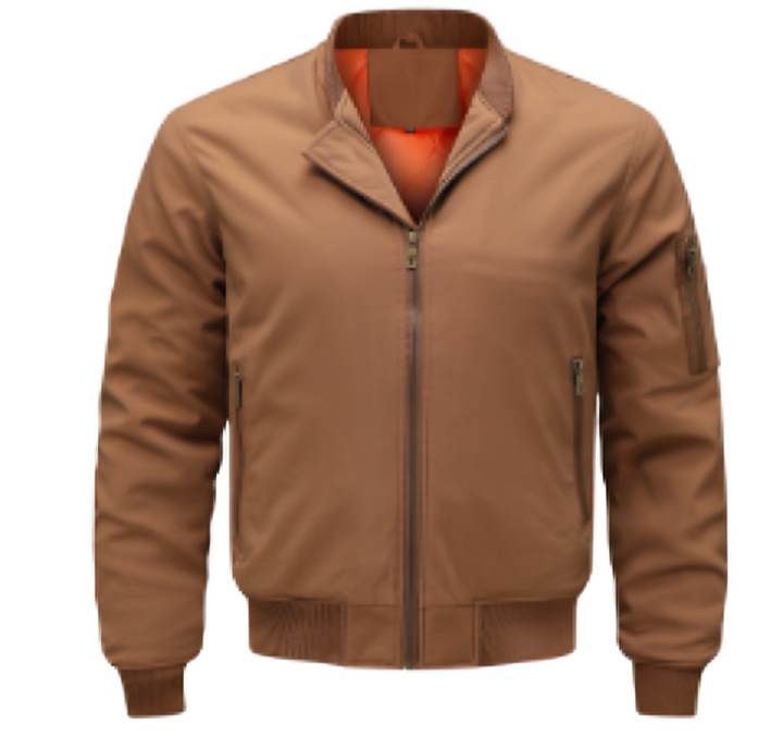 Men's windproof bomber jacket | Zipper