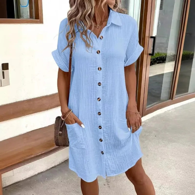 C&G™ | Elegant Shirt Dress