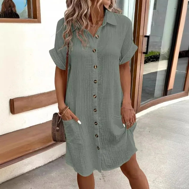 C&G™ | Elegant Shirt Dress