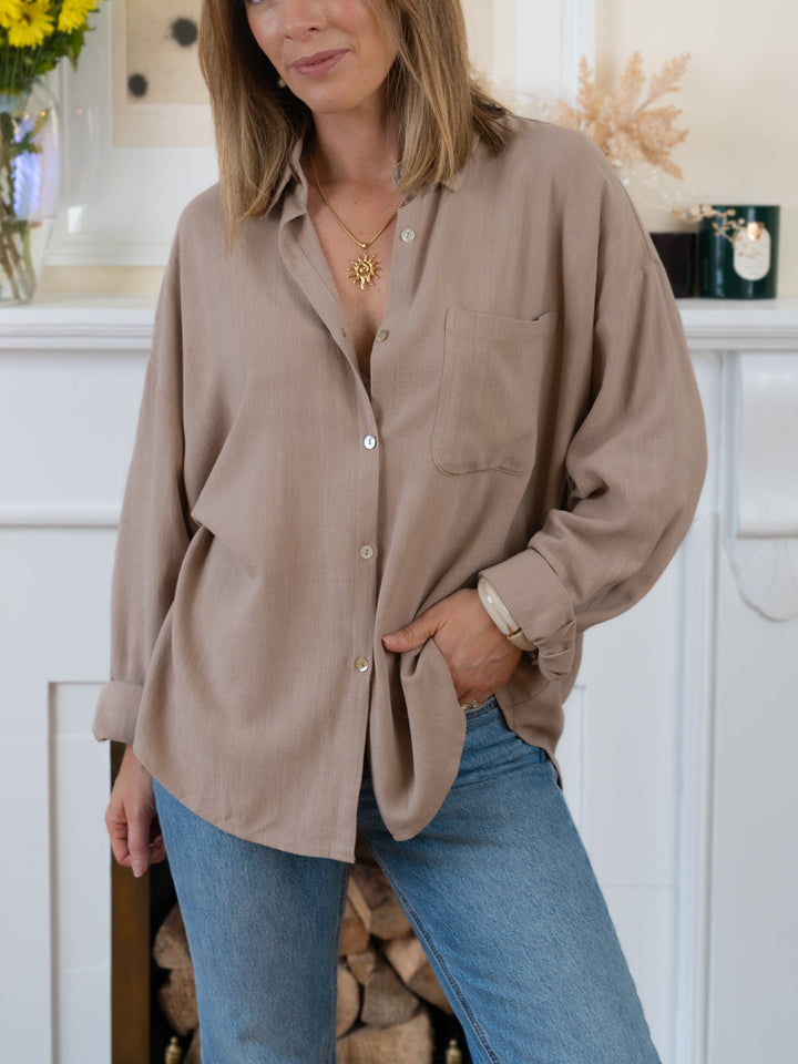 Taupe Kristen shirt