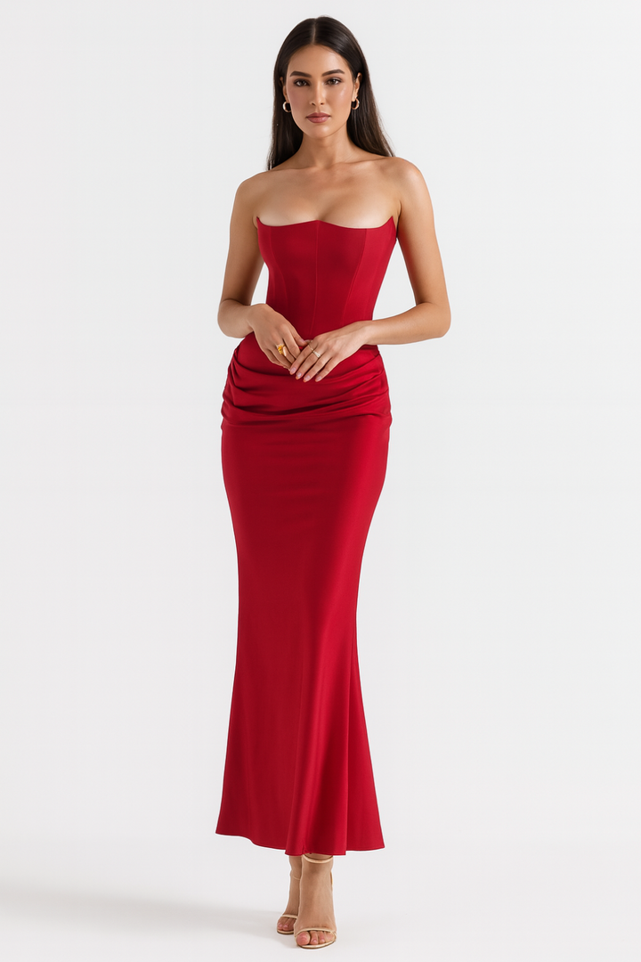 Vera - Strapless Elegant Maxi Dress