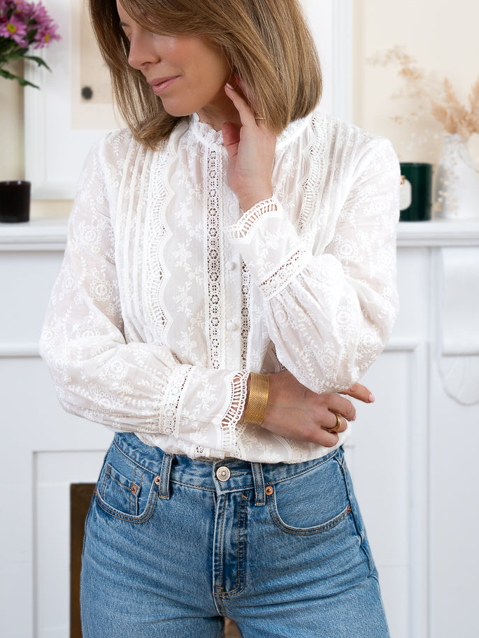 White Nate Blouse