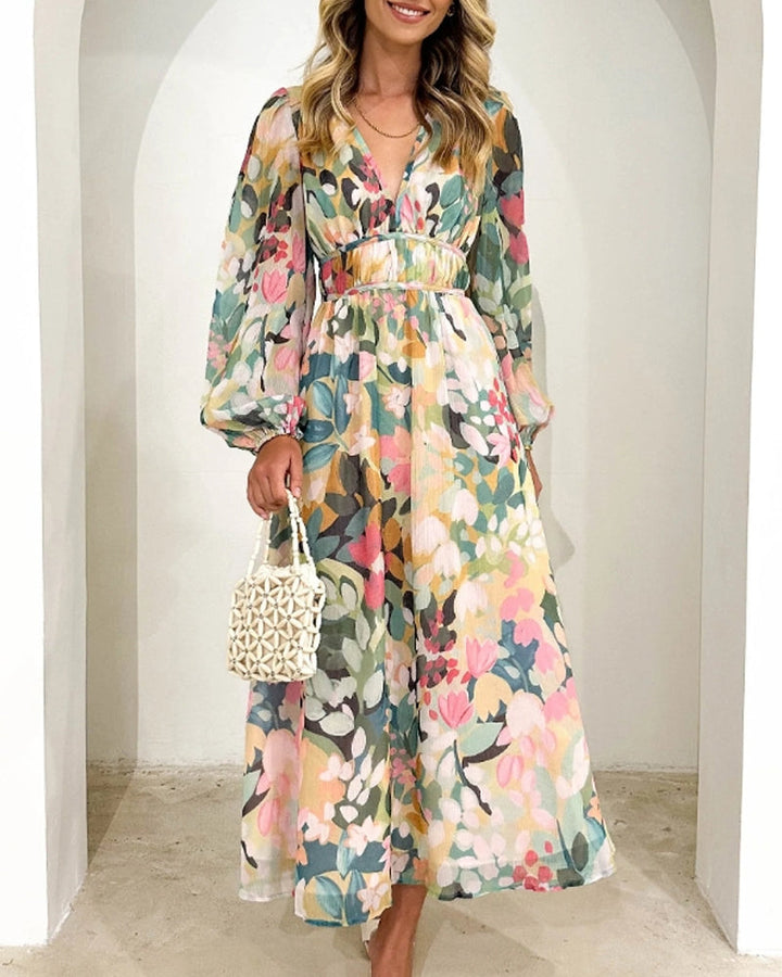 Taylor - Elegant Floral Maxi Dress