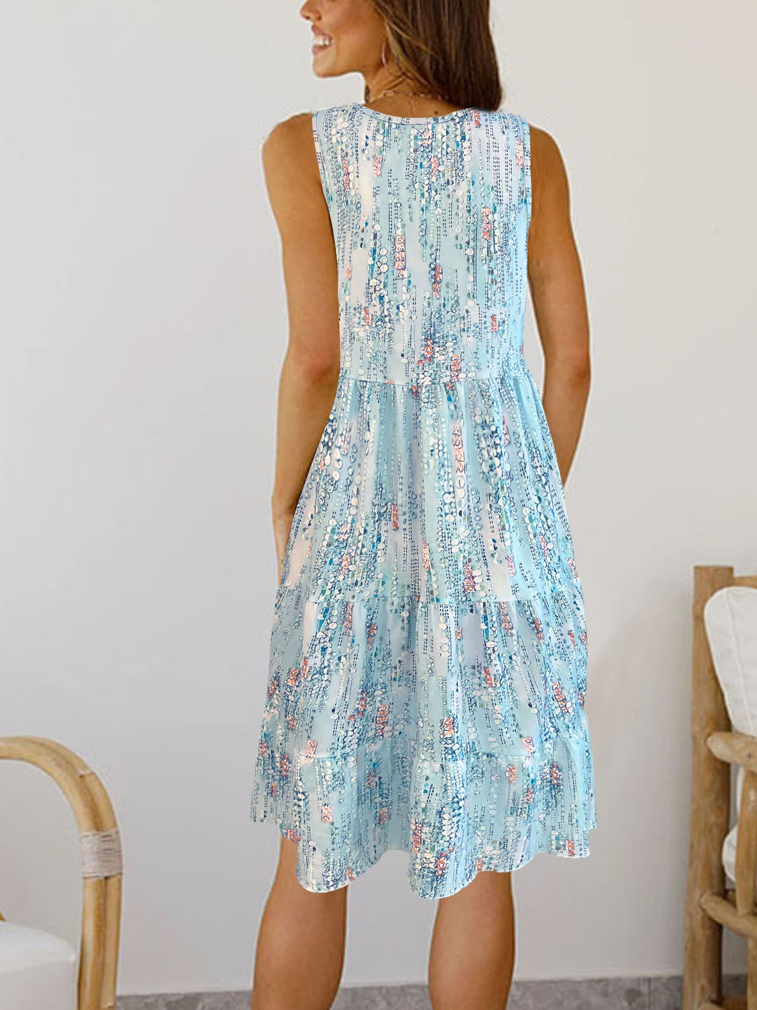 Maya – Floral Dress with Tummy Coverage