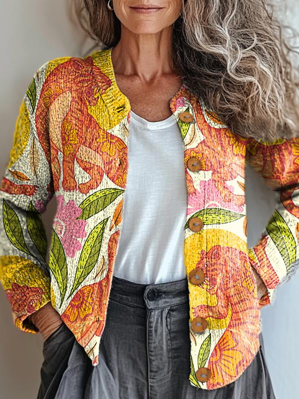 Madison | Lush Tropical Pattern Jacket for a Unique Style