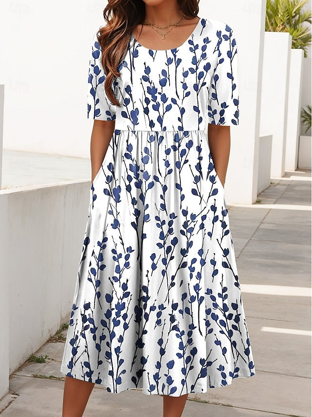 C&G™| Floral Breezy Midi Dress