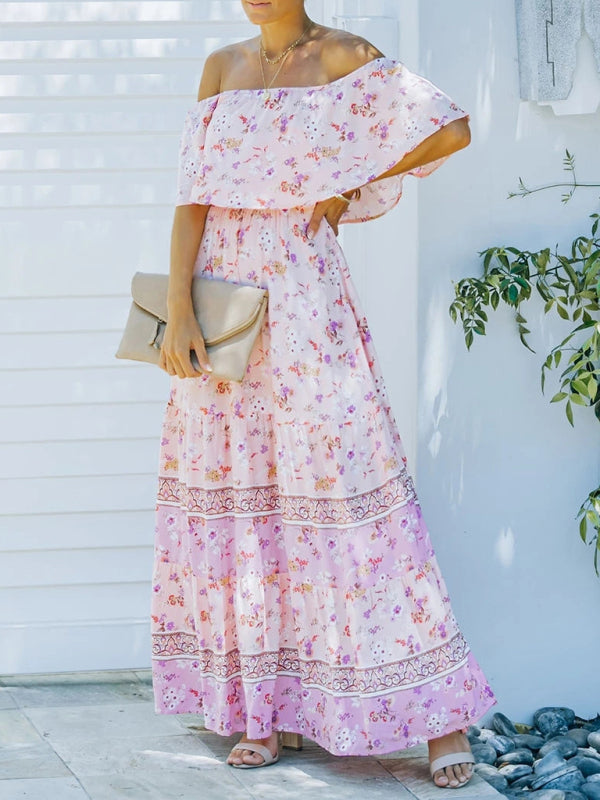 Ava - Maxi Dress with Floral Print and Ruffled Details