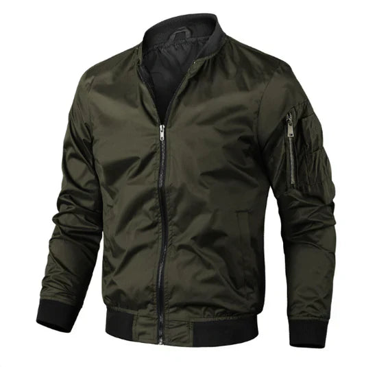 Men's casual bomber jacket | zipper