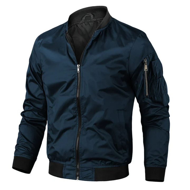 Men's casual bomber jacket | zipper
