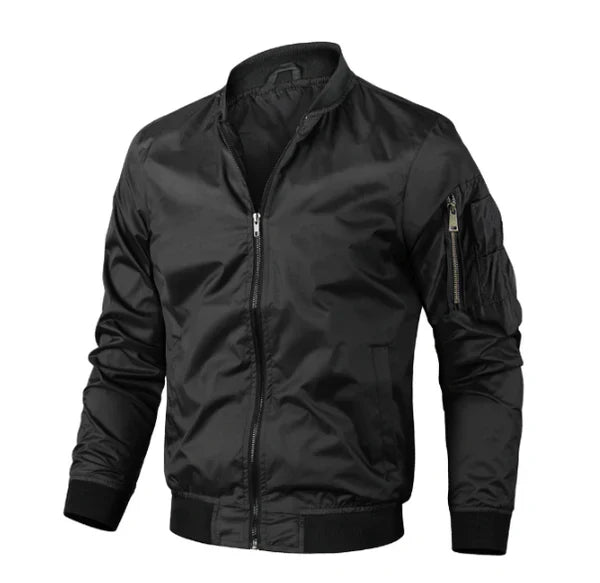 Men's casual bomber jacket | zipper
