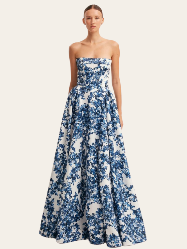 Ariana - Elegant Strapless Maxi Dress