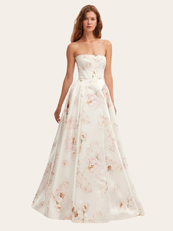 Ariana - Elegant Strapless Maxi Dress