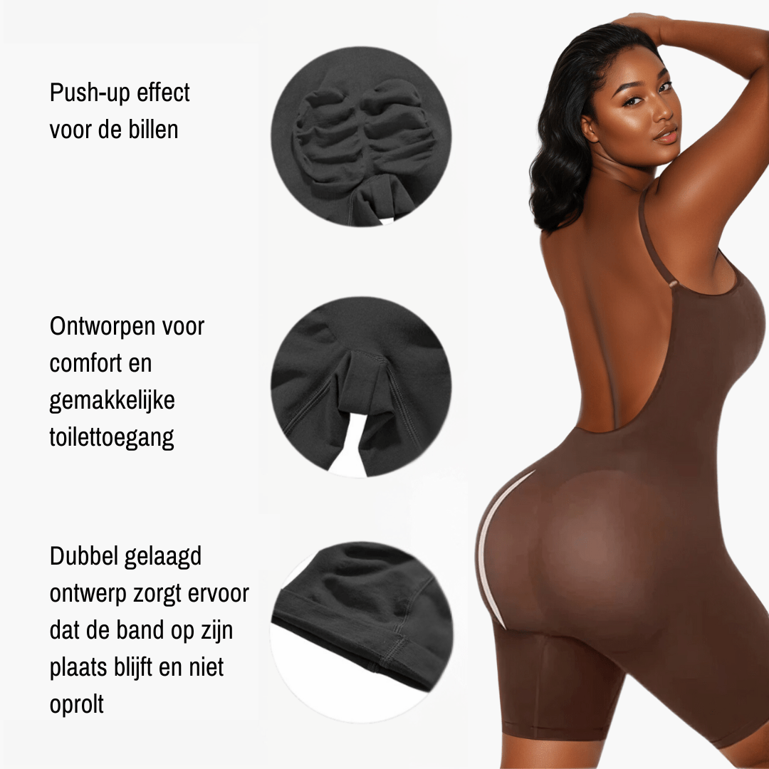 1+1 Gratis Full Body Sculpt Bodysuit Met Lage Rug