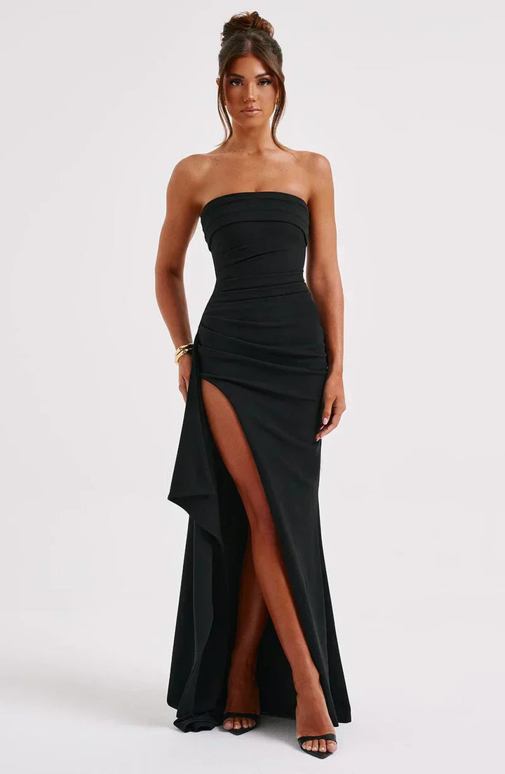 Scarlette - Twisted Maxi Dress Without Shoulders