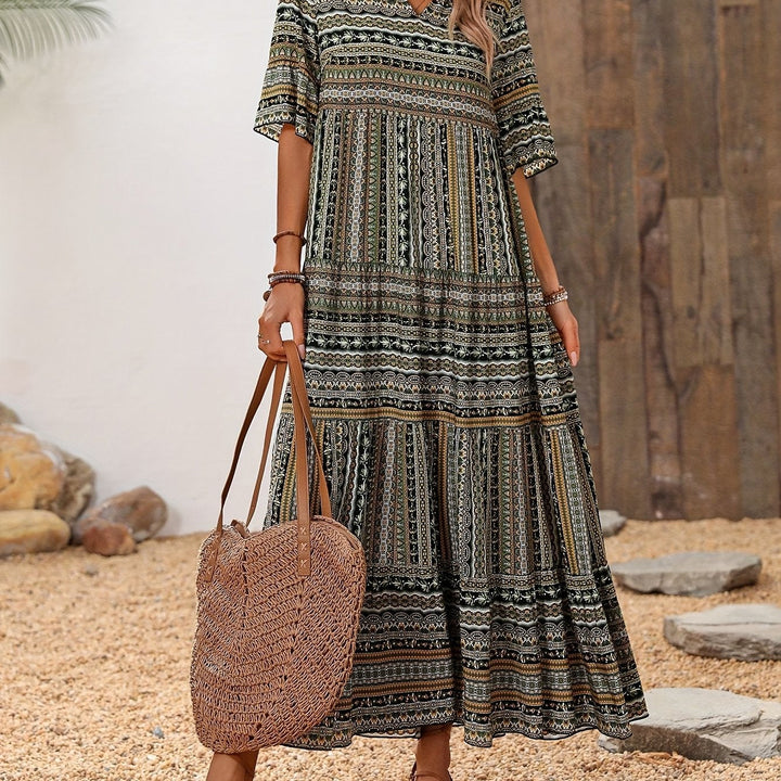 Anna – V-Neck Cotton Dress