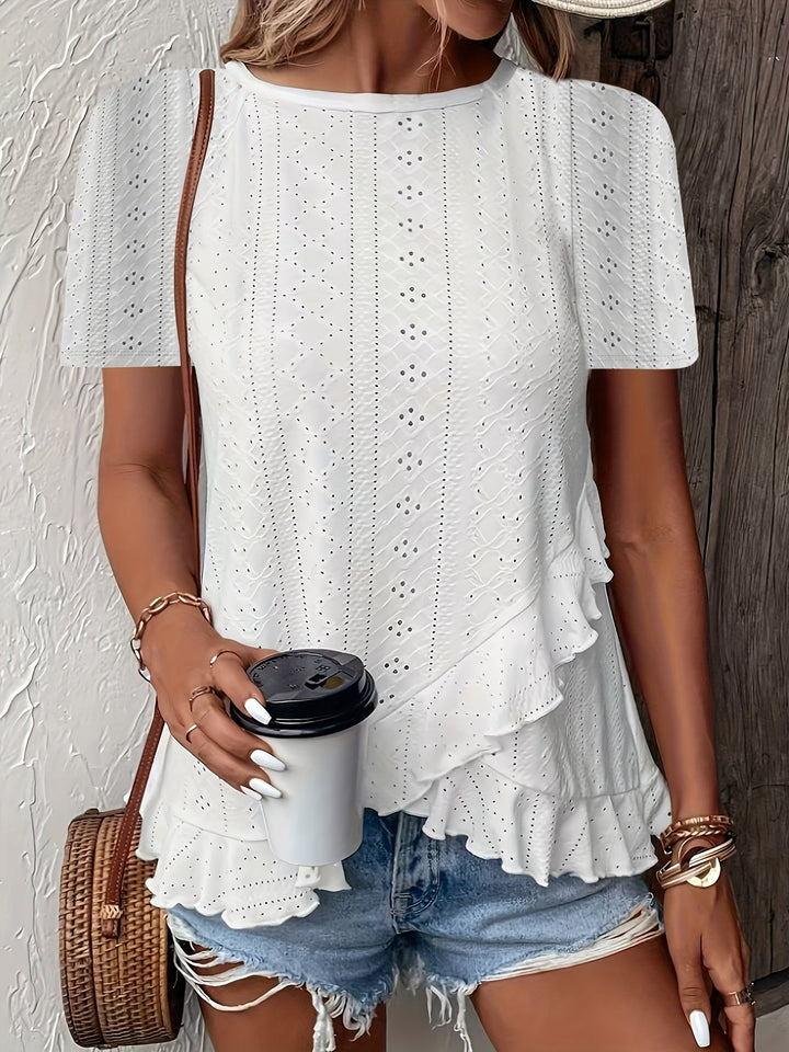 Serena – Elegant Short Sleeve Top