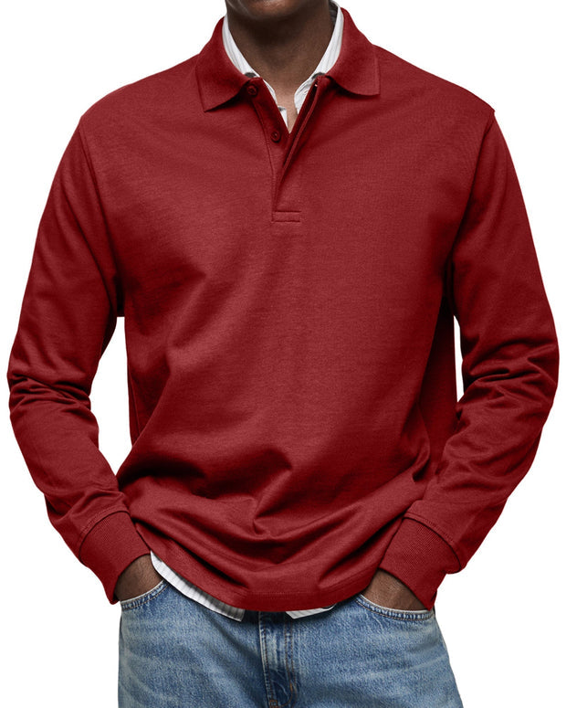ROSSI ROMA | LUXURY LONG-SLEEVE POLO SHIRT