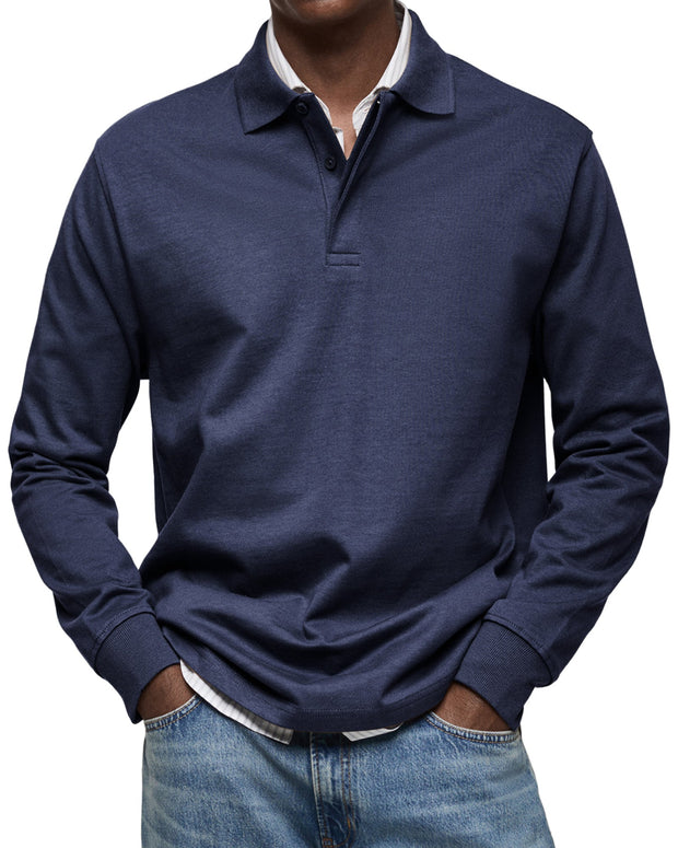 ROSSI ROMA | LUXURY LONG-SLEEVE POLO SHIRT