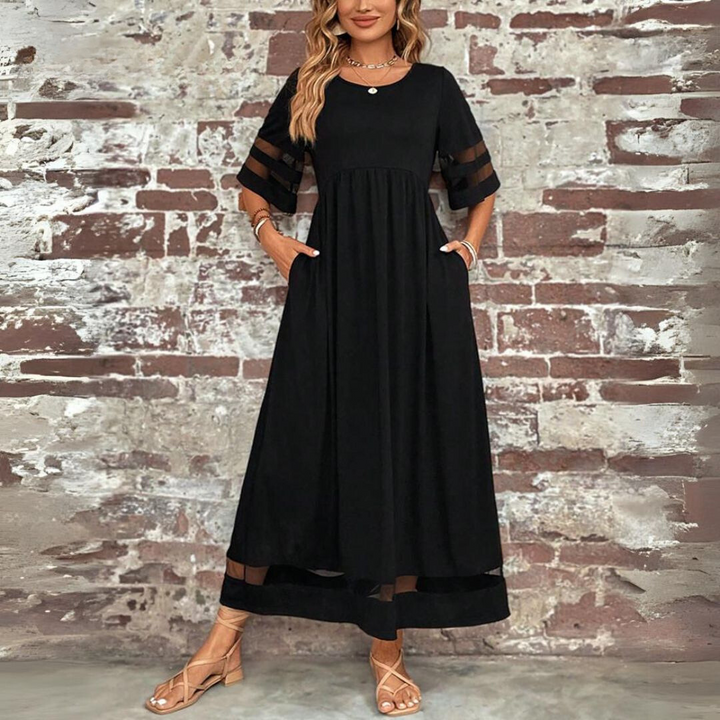 Lillian - Flattering Tummy Coverage Midi Dress