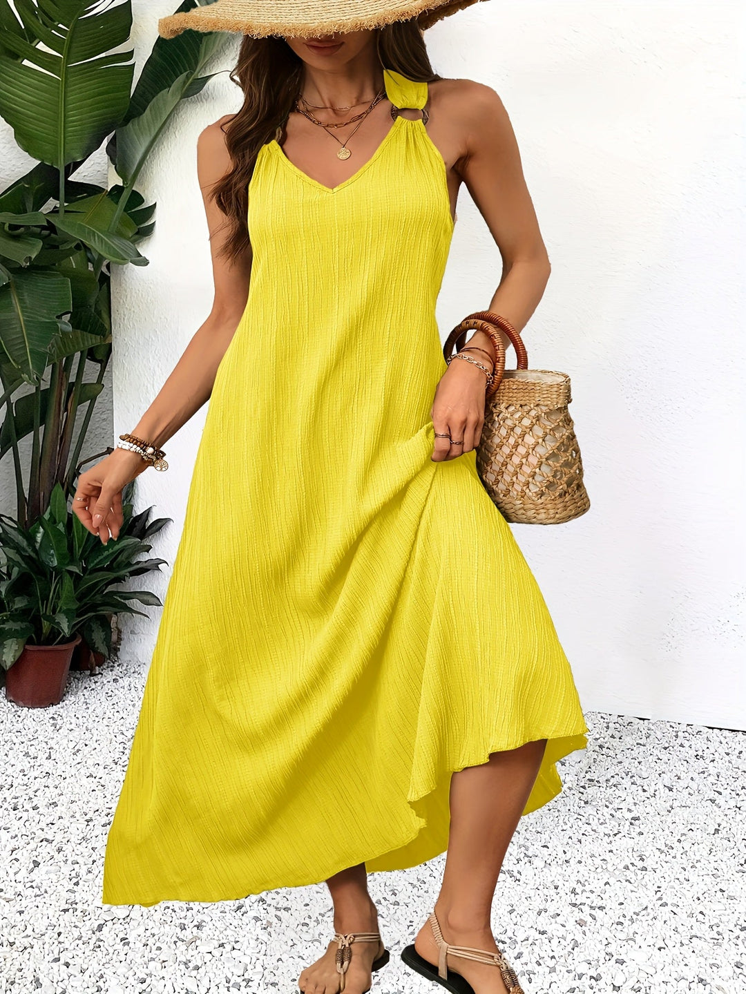 Marina – Tummy Covering V-Neck Dress