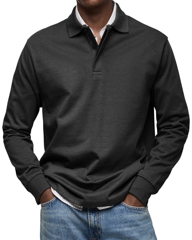ROSSI ROMA | LUXURY LONG-SLEEVE POLO SHIRT