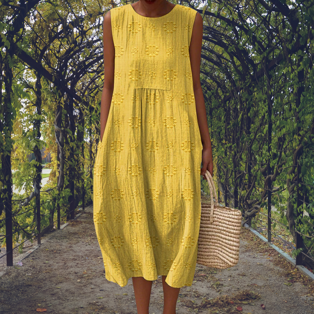 C&G™| Elegant Sleeveless Dress With Pockets