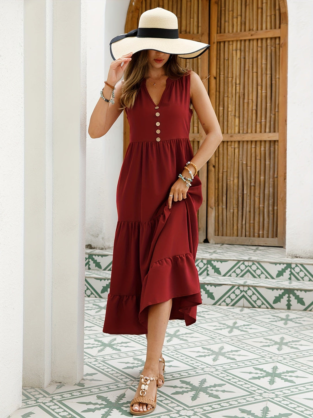 Donna –  Cotton Dress with Tummy Coverage