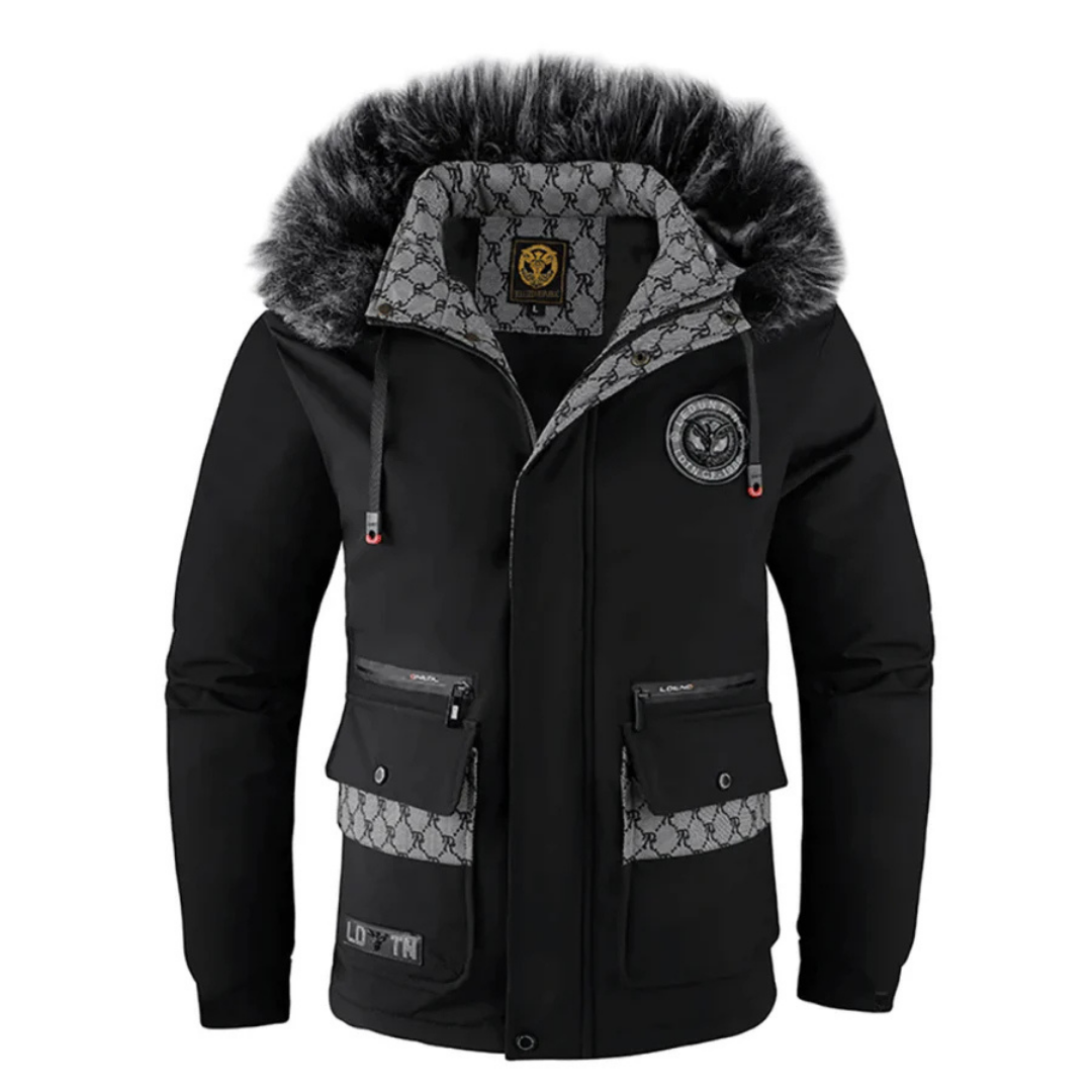 Men's warm winter thick jacket | Hood