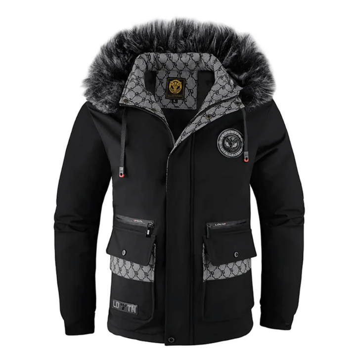 Men's warm winter thick jacket | Hood