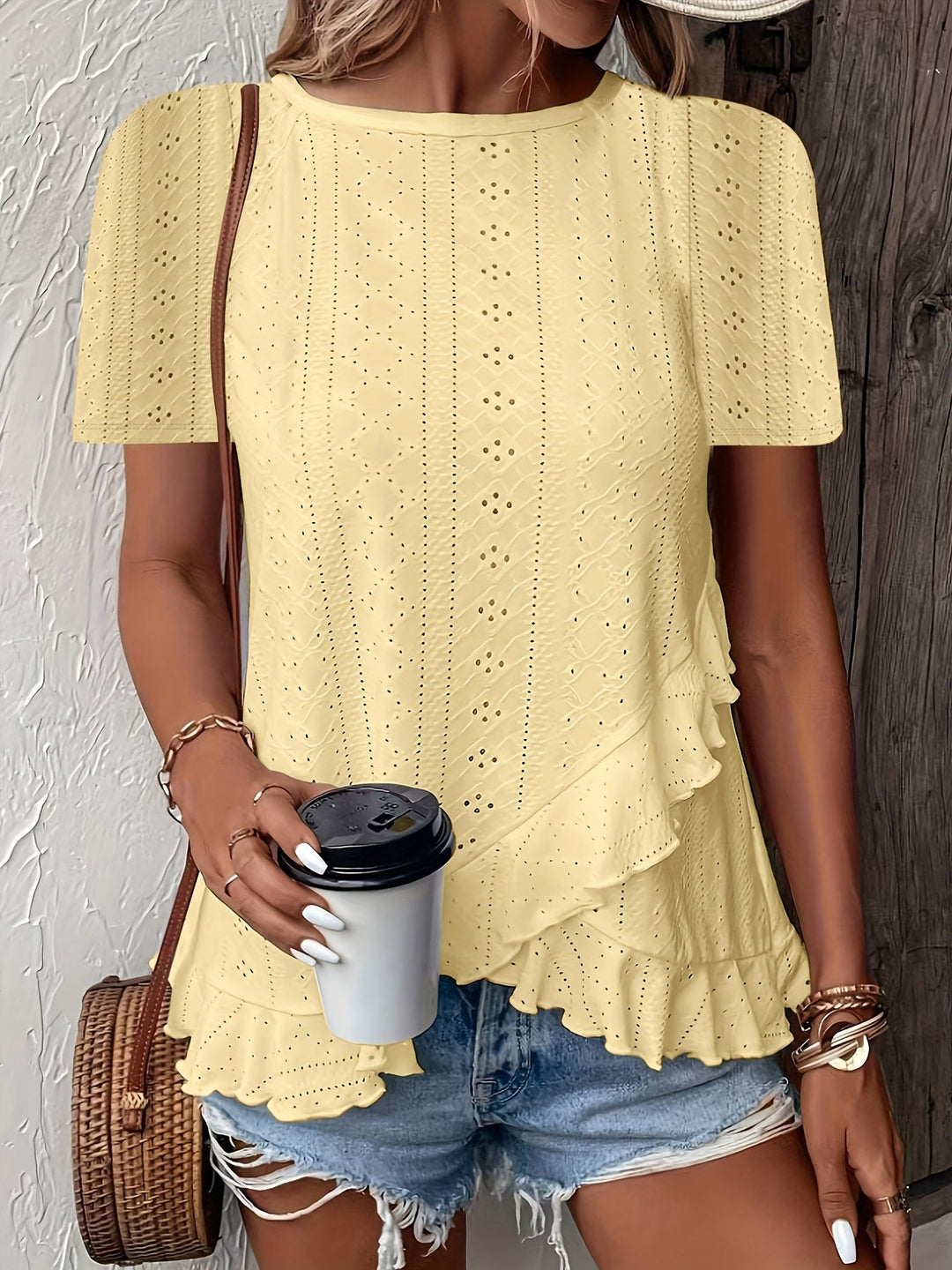 Serena – Elegant Short Sleeve Top